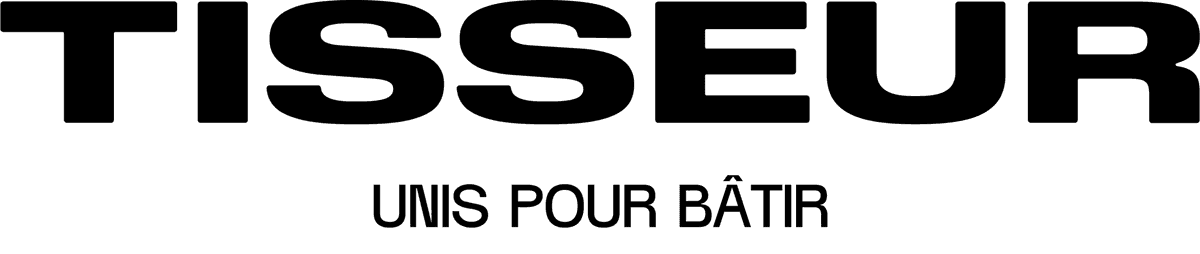 TISSEUR Logo Slogan Noir