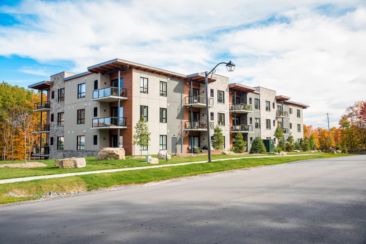 Aménagement paysager multi logement
