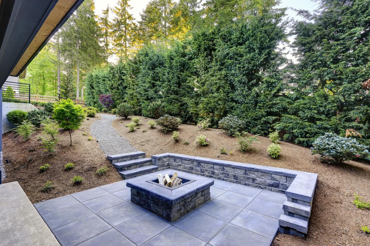 Backyard landscaping