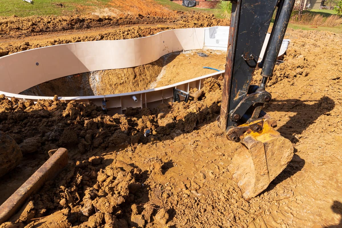 Nouvelle piscine en construction