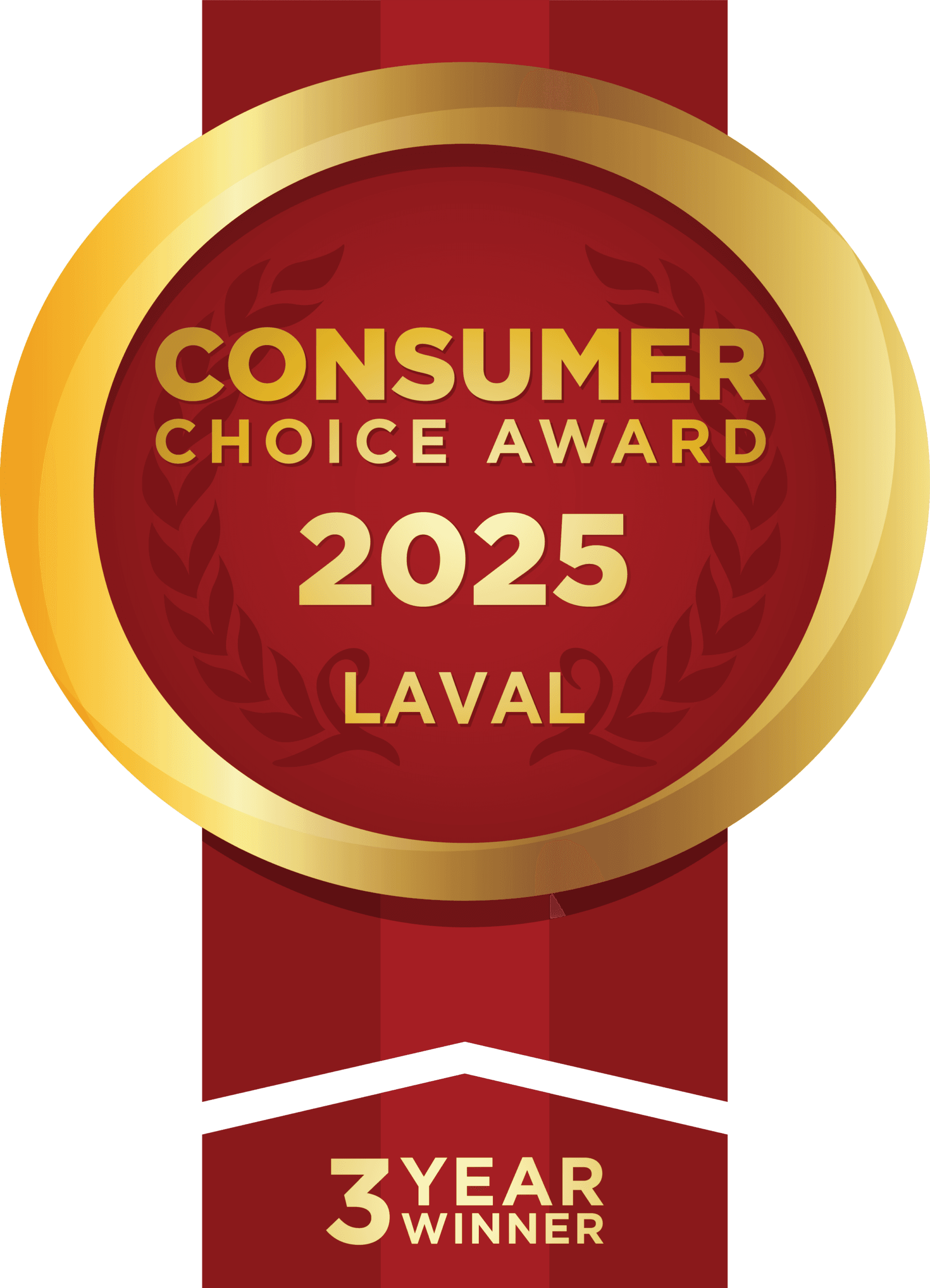 Consumer Choice Award 2025 Laval, three winning years