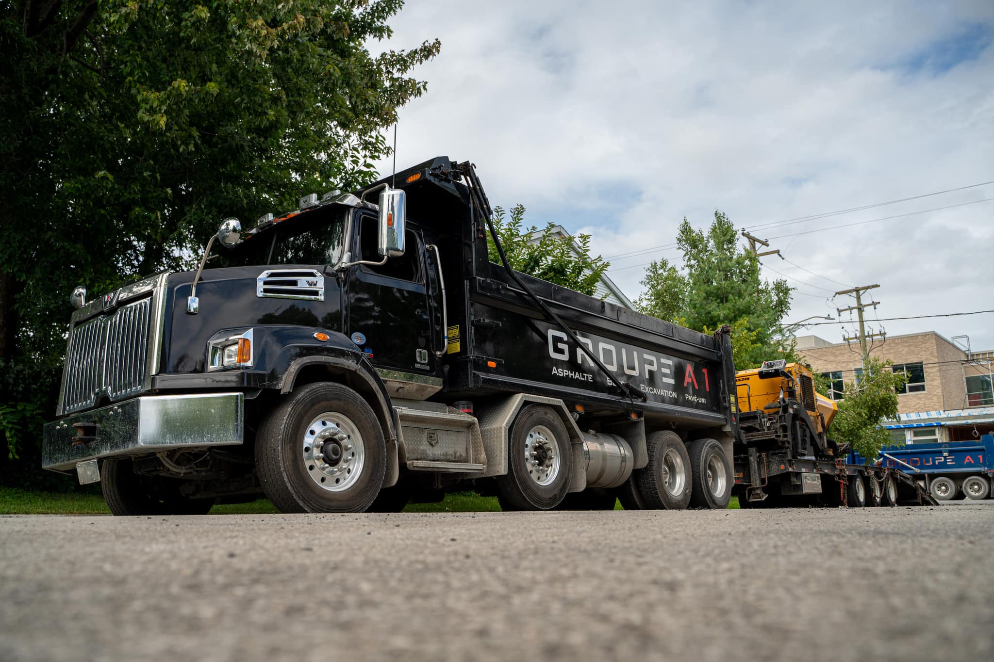 Camion de chantier de Groupe A1 prêt pour des travaux extérieurs