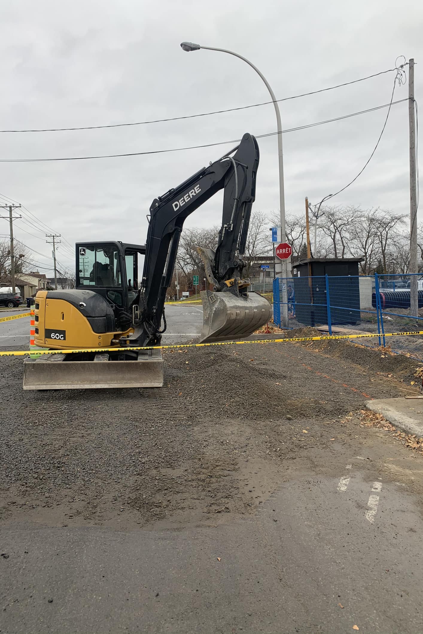 Groupe A1 excavator on a job site