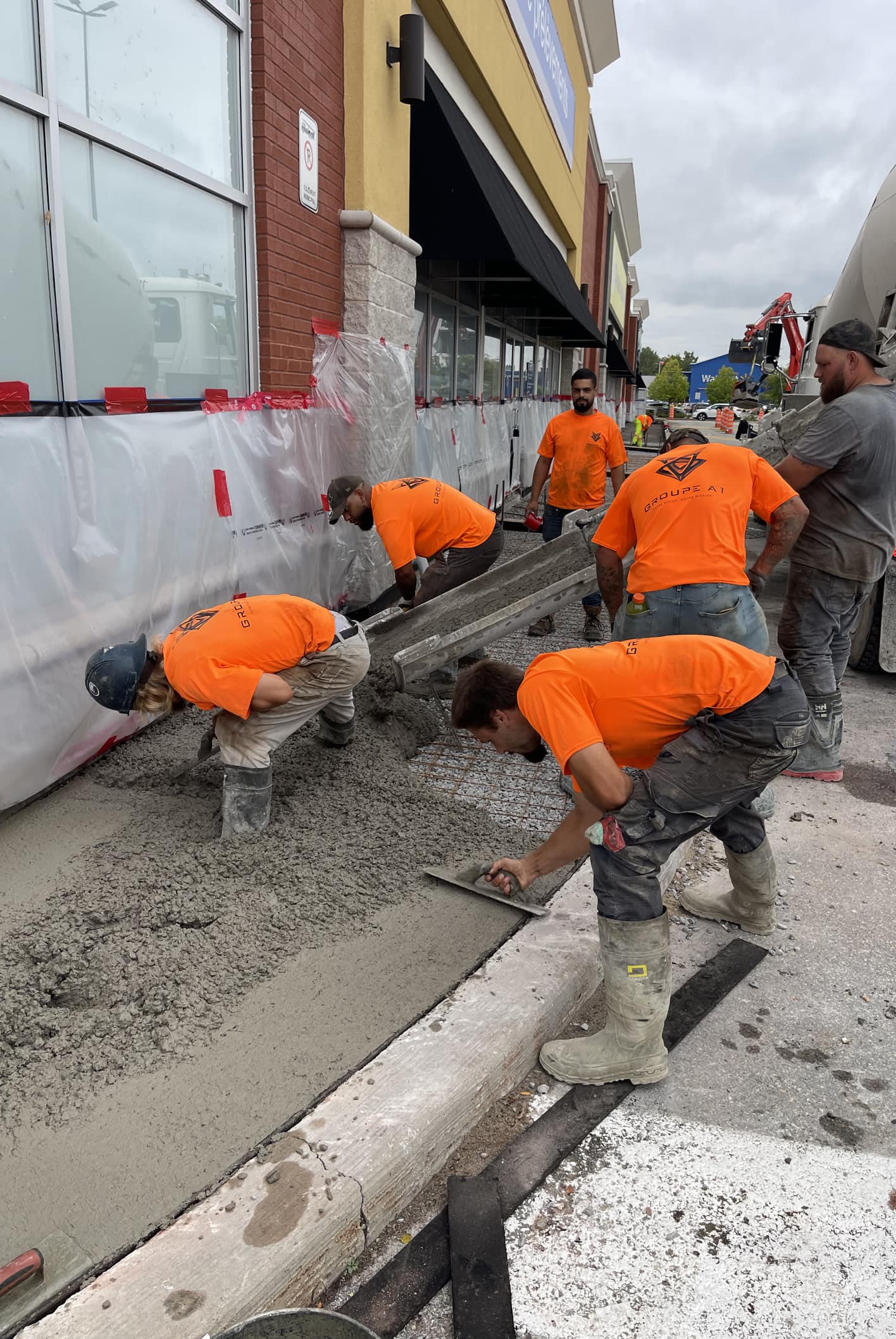 Travaux de béton