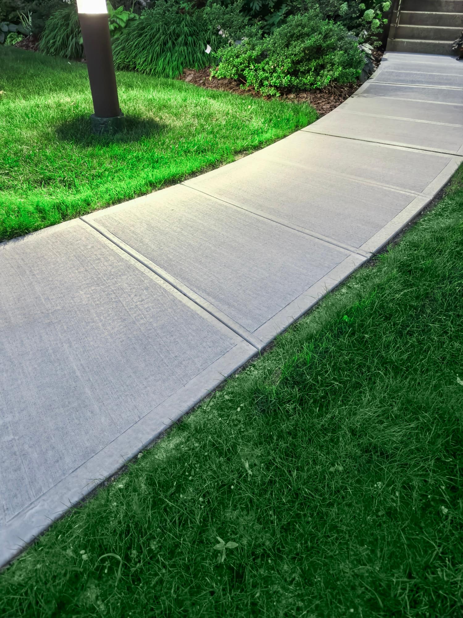 Trottoir en béton